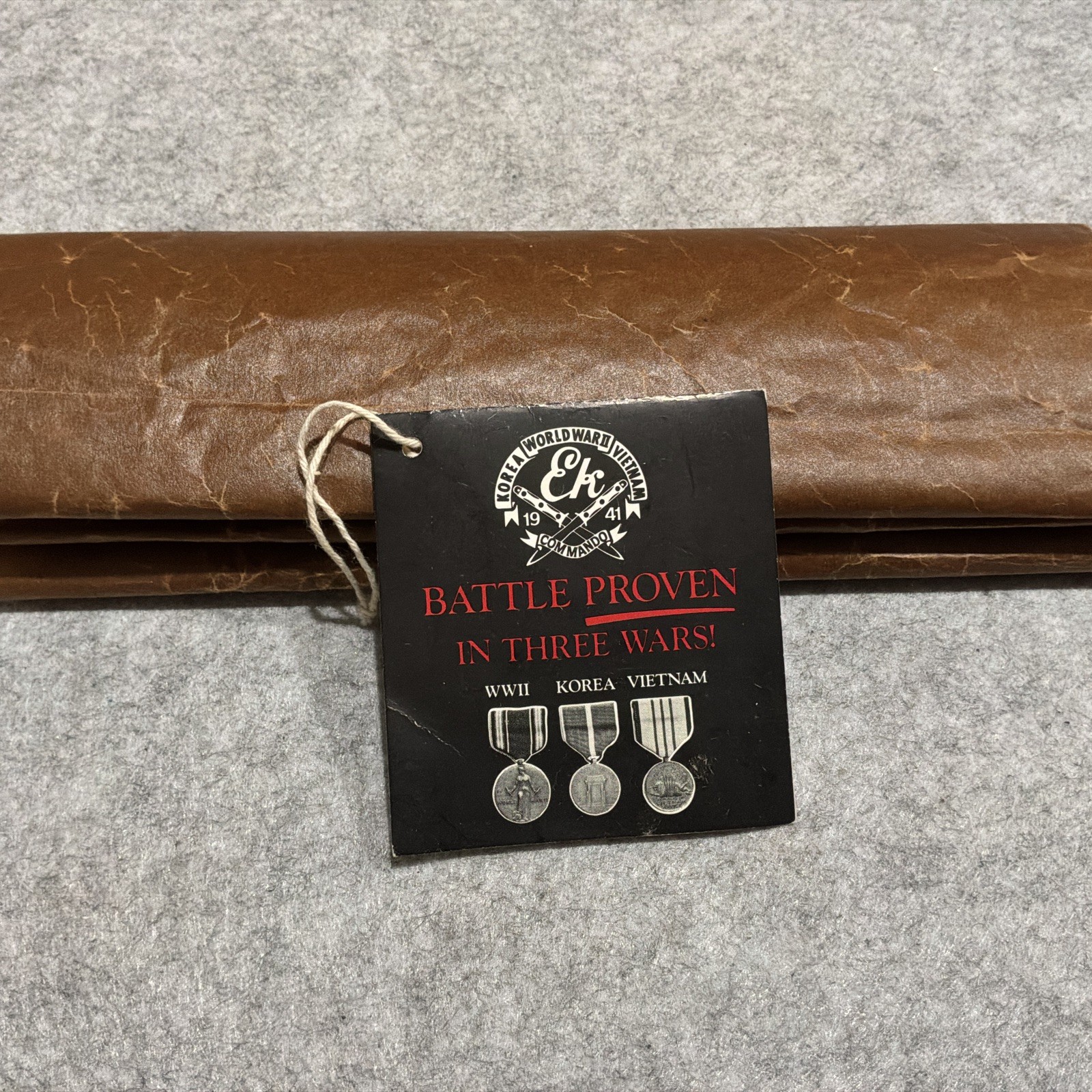 Vintage EK Commando USA P3 Fixed Blade Knife W/ Sheath & Box New