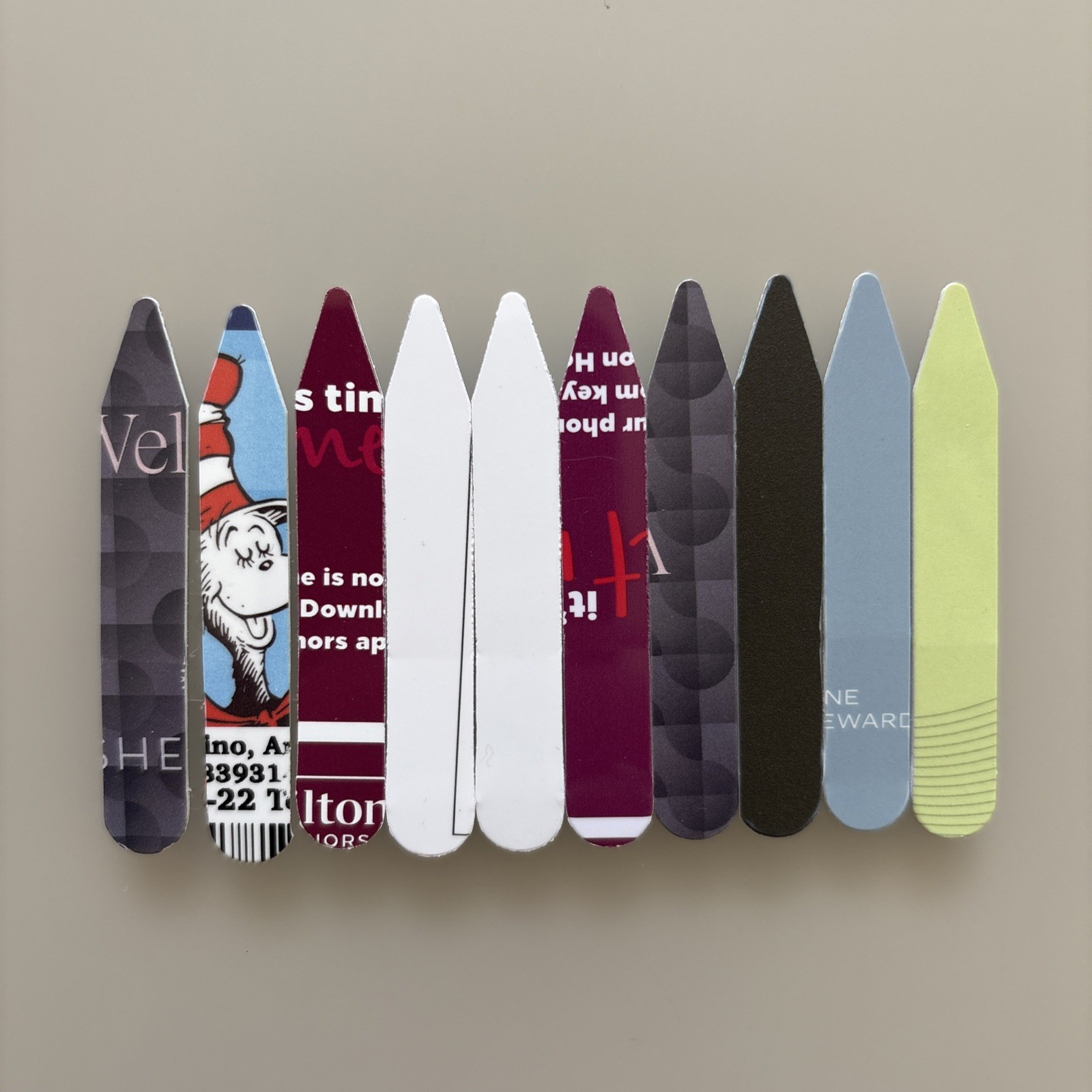 30pcs Recycled Collar Stays for Men – Shirt Collar Support Stiffeners Lifter