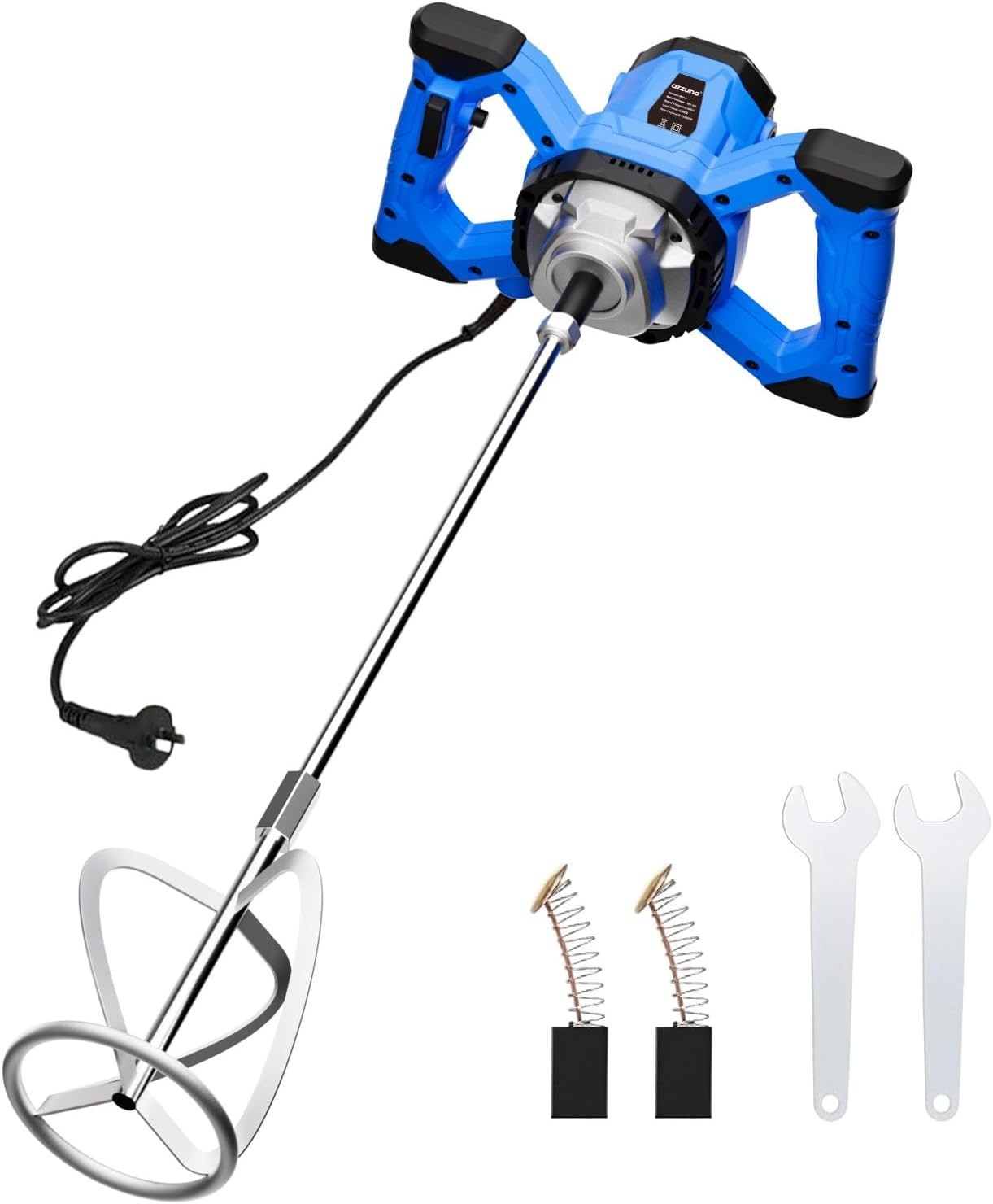 Handheld Concrete Mixer Cement 110V Portable Mud Mixer with 6 Adjustable Speed