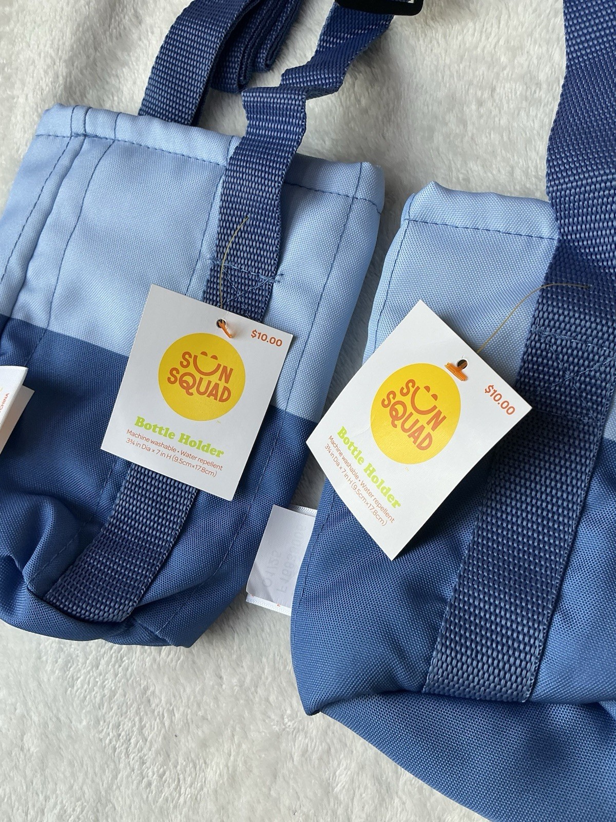 2 Sun Squad Bottle Holder Water Repellent Insulated Drink Carrier Tote Pouch Bag