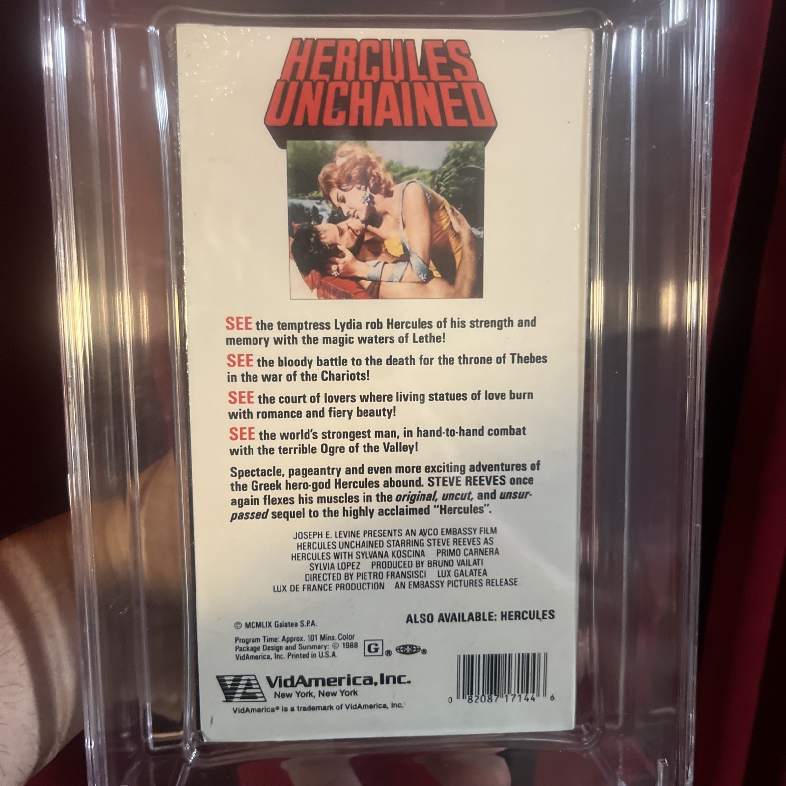 Graded Tape, Hercules, SEALED BETAMAX ! Steve Reeves!