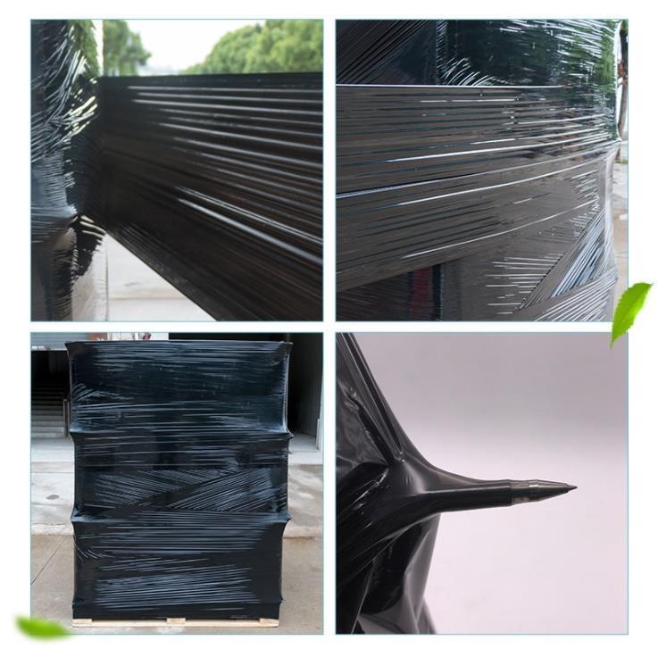 18" x 1500' 80 Gauge 4 Rolls Pallet Wrap Stretch Film Hand Shrink Wrap Black NEW