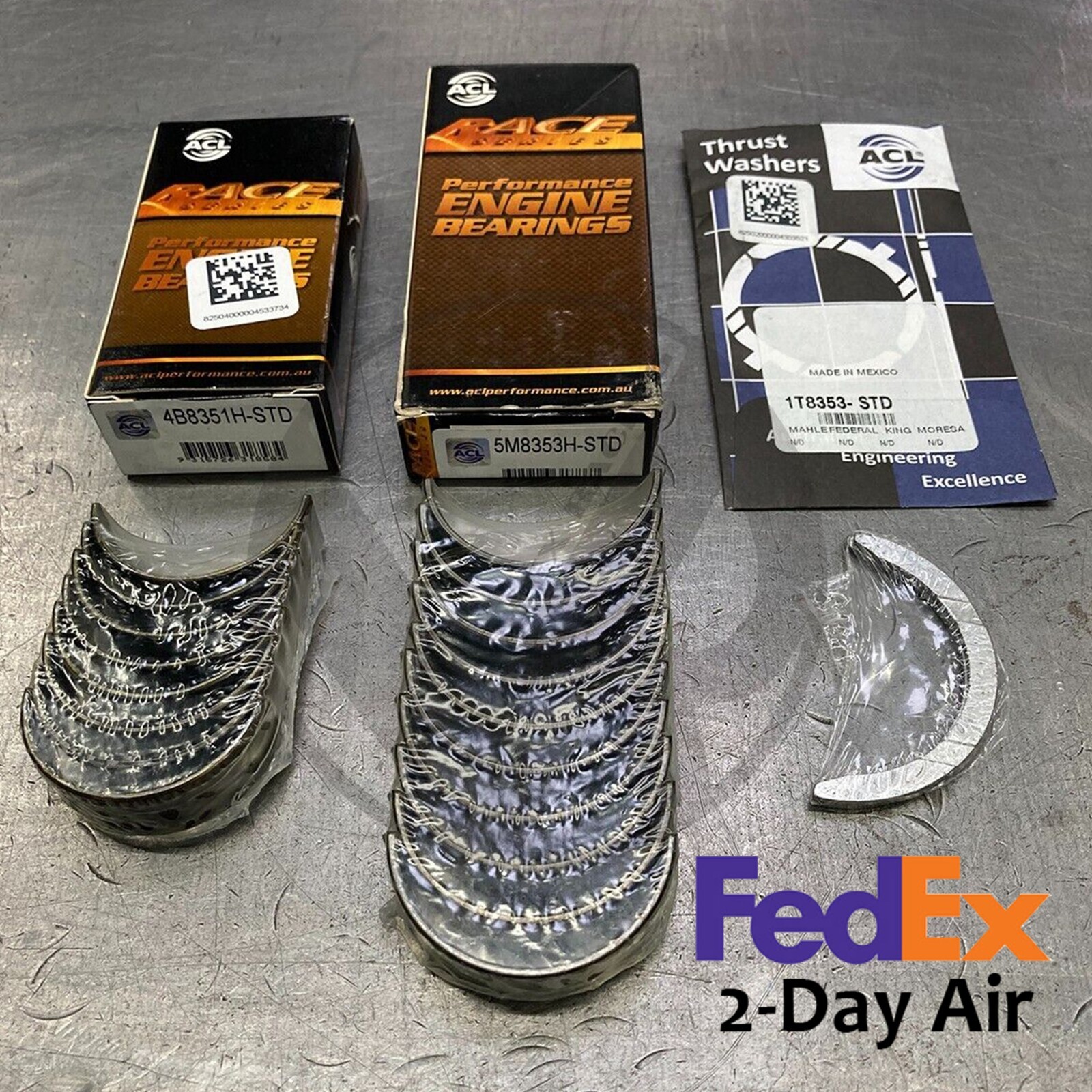 ACL Race Bearing Set Rods Main Thrust 4B8351H 5M8353H 1T8353 Miata MX5 1.6L 1.8L