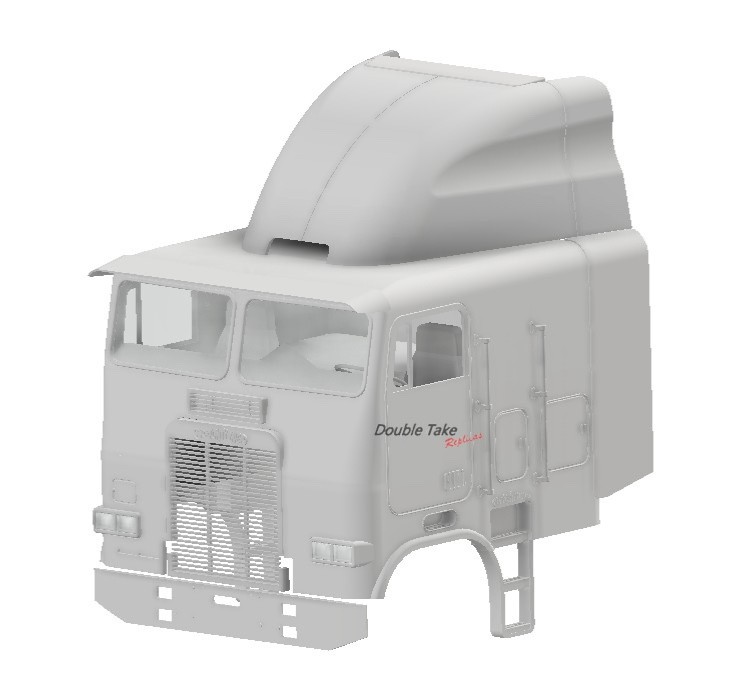 1/25th resin 3d 84-88 Freightliner 96” cab by KJ