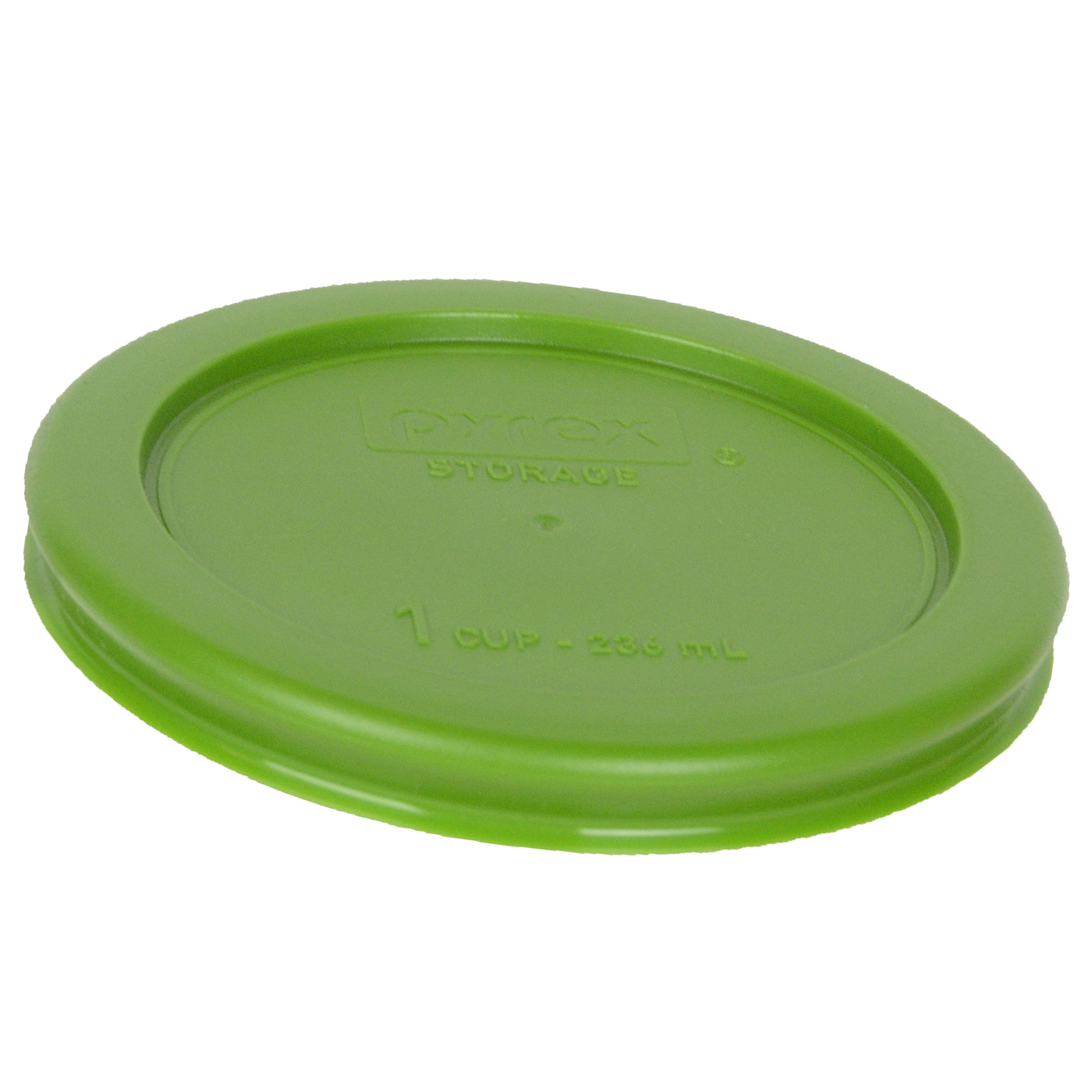 Pyrex 7202-PC 1 Cup Lawn Green Plastic Replacement Lid Cover 4PK for Glass Bowl
