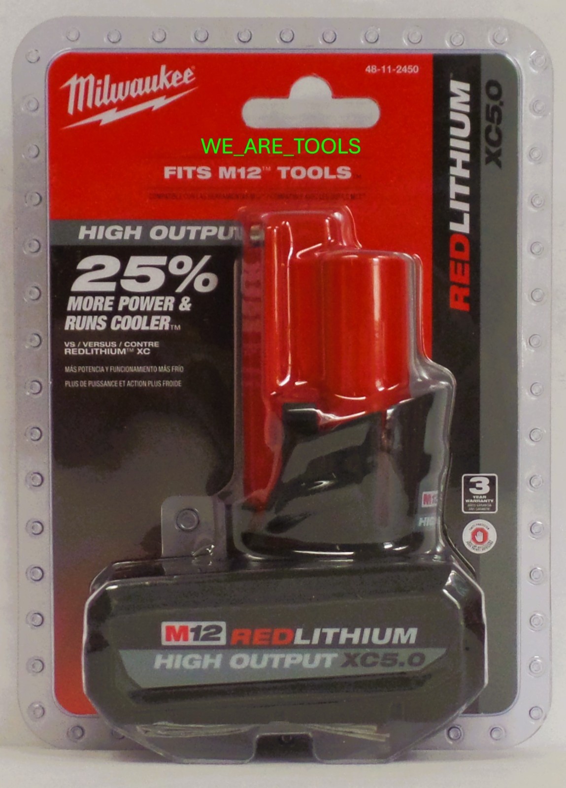 NEW N Box Milwaukee 2562-20 M12 FUEL 3/8 Stubby Impact Wrench, 1) 5.0 Ah Battery