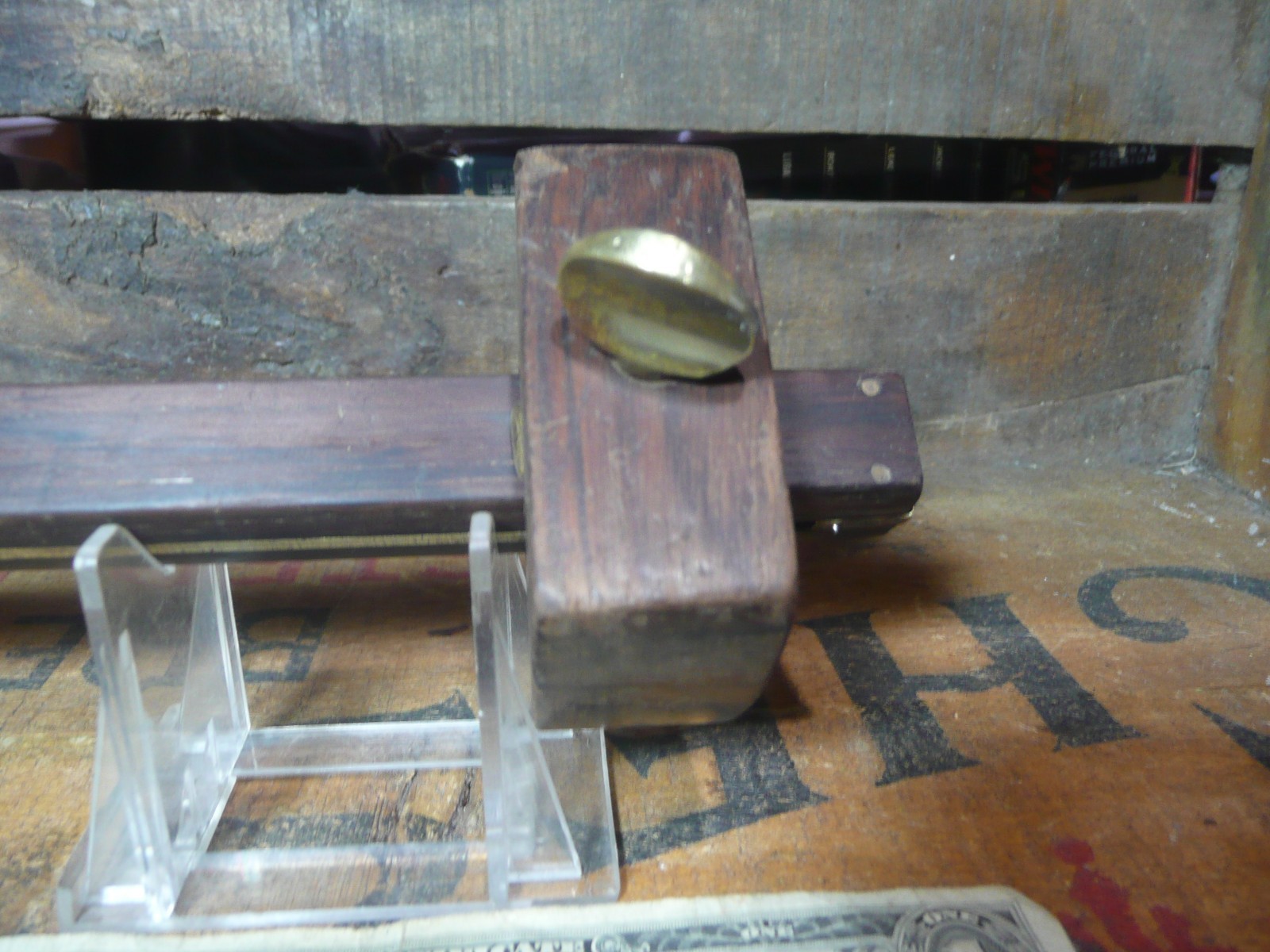 Vintage Rosewood and Brass Marking Gauge.