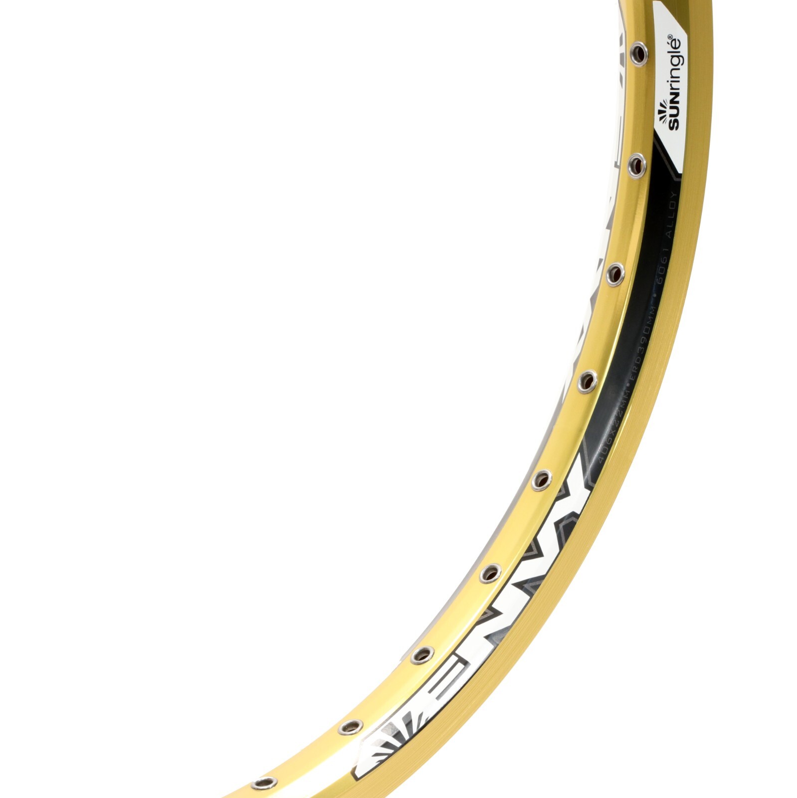 Sun Ringle Envy Rim 20" Alloy 36H Welded Eyeleted Gold MSW Rear 406 BMX NEW