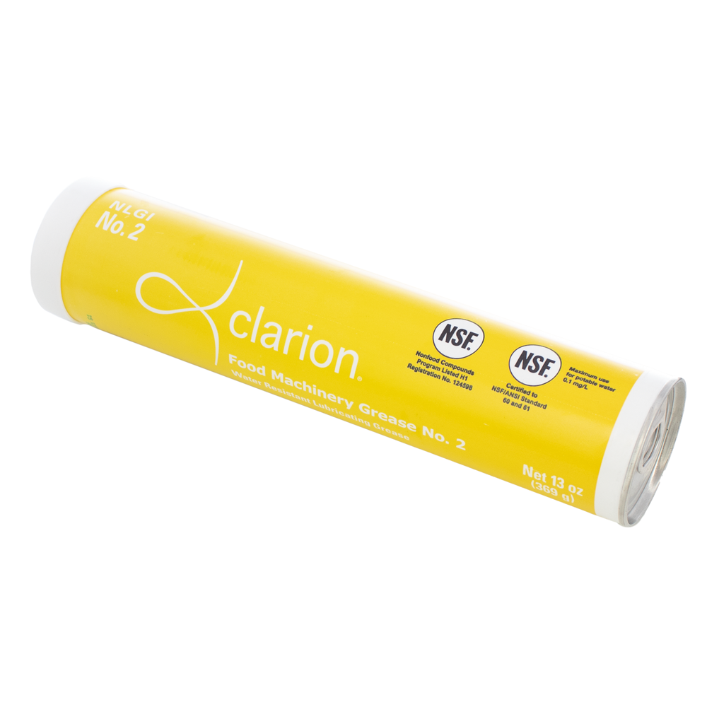 Grease cartridge, food grade. Universal grease tube for machine lubrication.