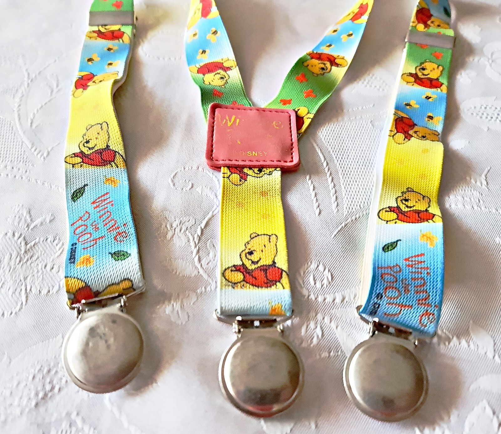 VINTAGE AUTHENTIC DISNEY WINNIE THE POOH BOYS SUSPENDERS