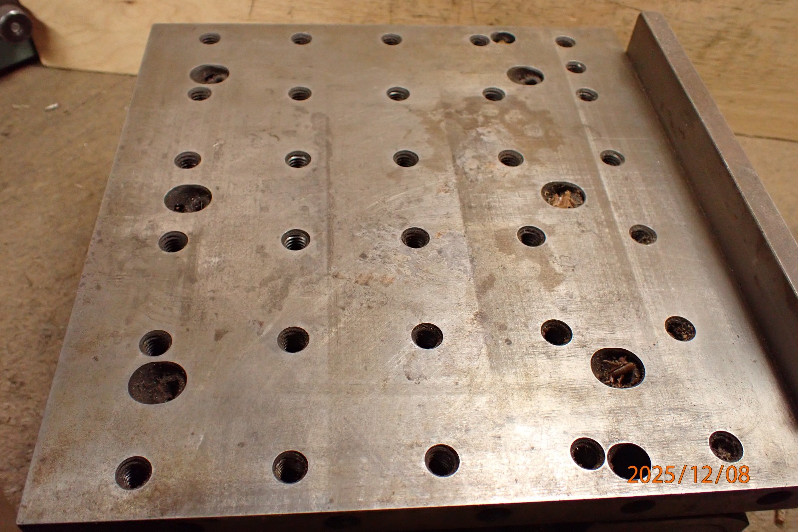 VINTAGE MACHINIST MADE ADJUSTABLE ANGLE SINE PLATE JIG FIXTURE TOOLING