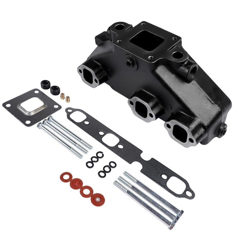 2PCS Exhaust Manifold Dry Joint Riser for Mercruiser GM 4.3 V6 2002-UP 864612T01