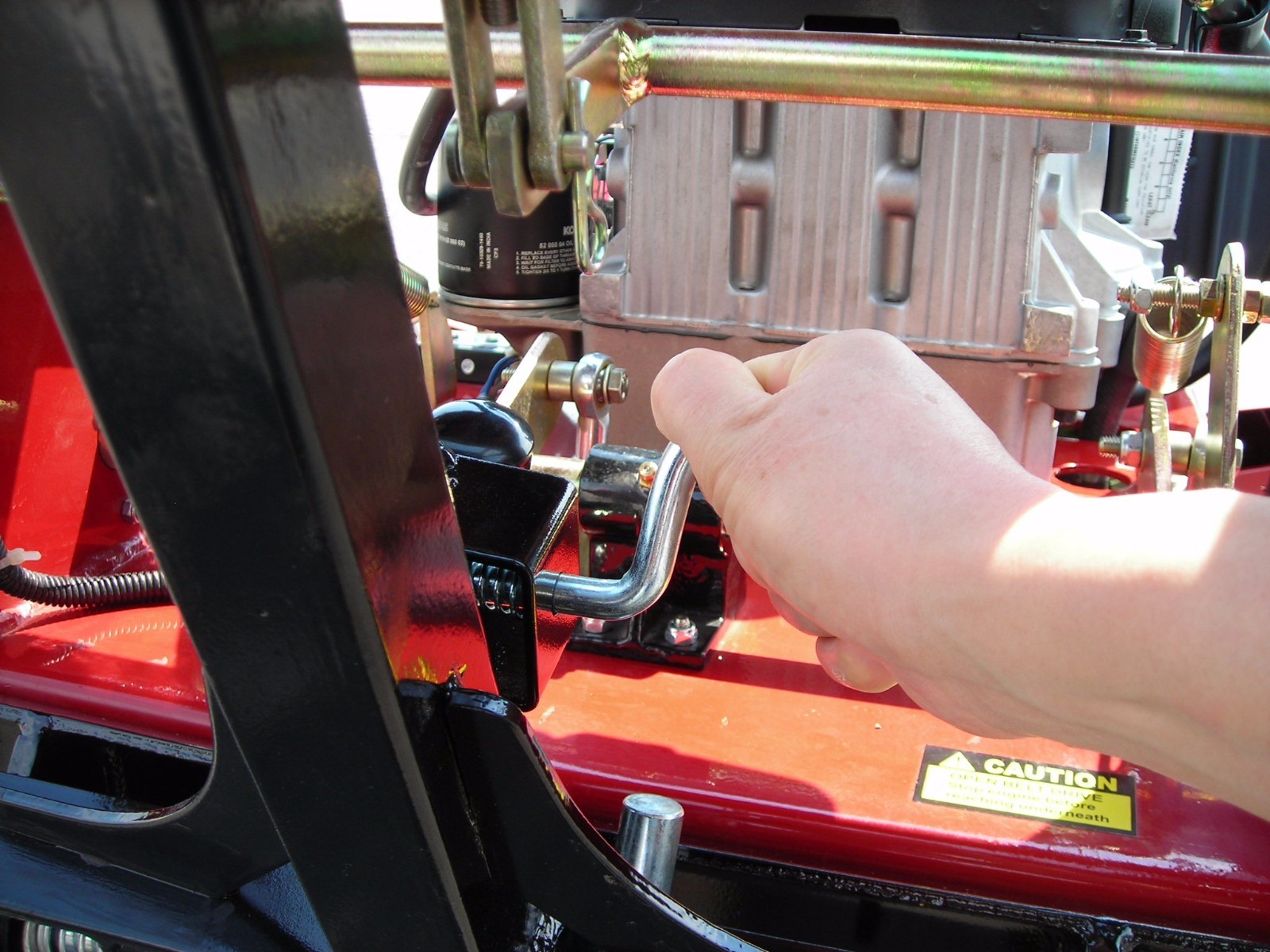 MS2006N One 1 Wheel Sulky for Walk Behind Mower Quick Release Scratch and Dent