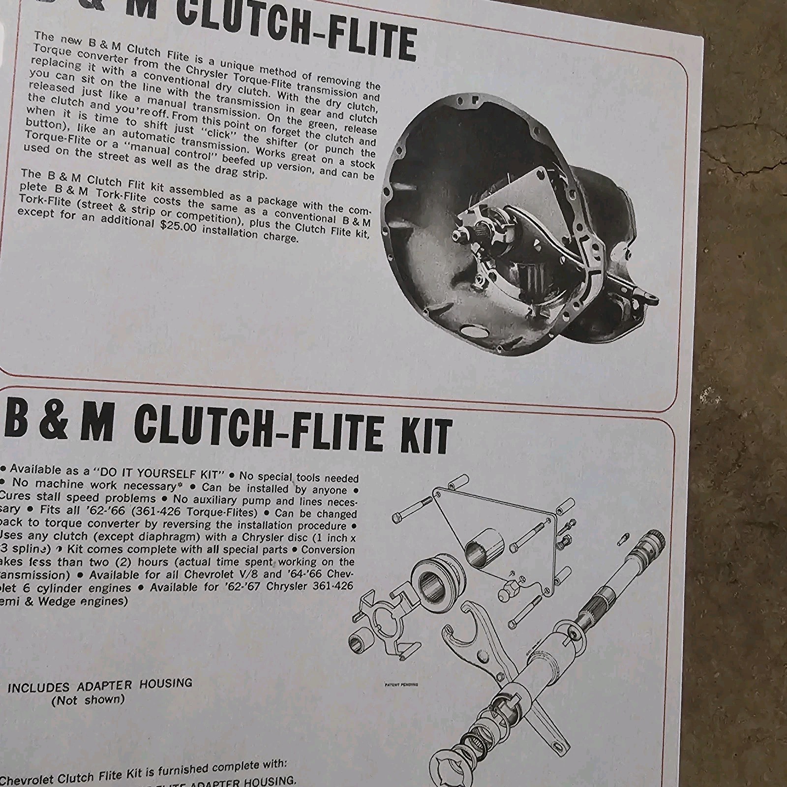 1967 B&M Transmission Shifter Catalog Drag Racing Hot Rod Gasser scta nhra auto