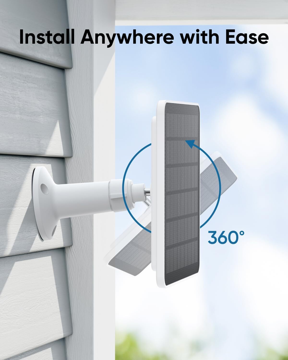 eufy Solar Panel (3W) IP65 Weatherproof for All eufyCam Outdoor Security Camera