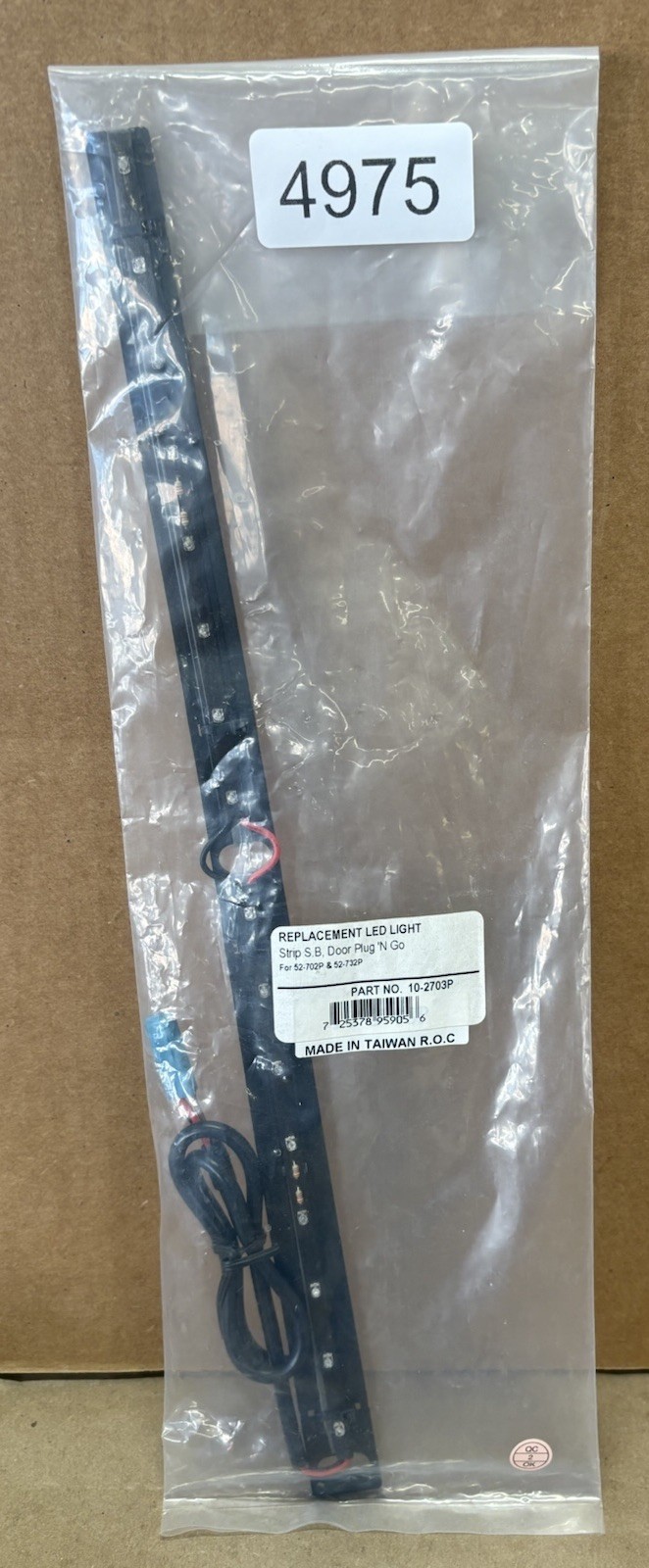 SHOW CHROME 10-2703P Clear LED Strip Saddlebag Door Plug N Go 52-732P GL1800