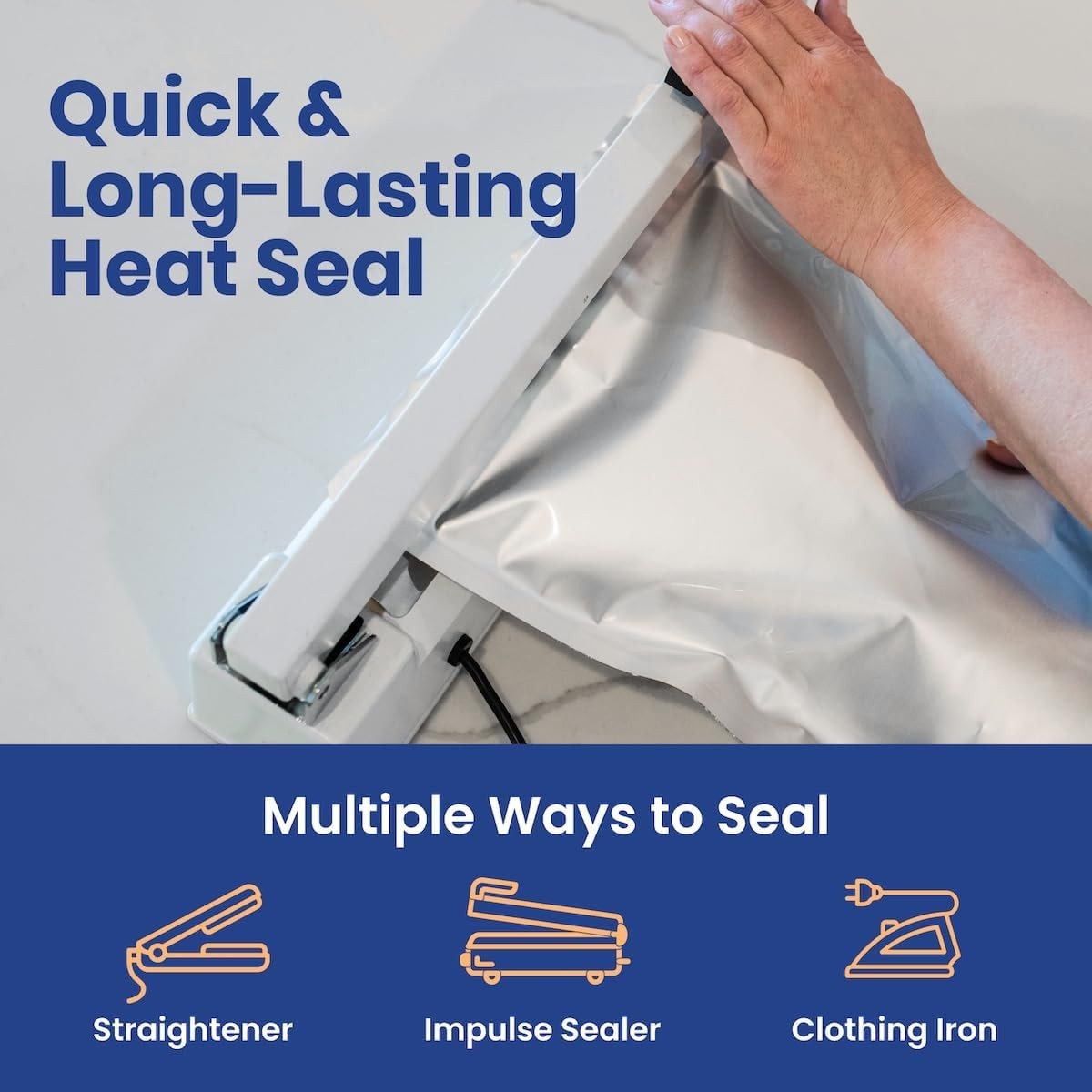 30ct 1-Gallon Mylar Bags 400cc Oxygen Absorbers 15Mil Thick Zipper | Silver