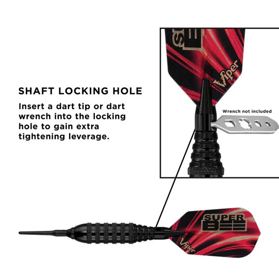 VIPER SUPER BEE BLACK 16 GRAM DARTS 2BA SOFT TIP SET NEW SHIPS FREE FREE FLIGHTS