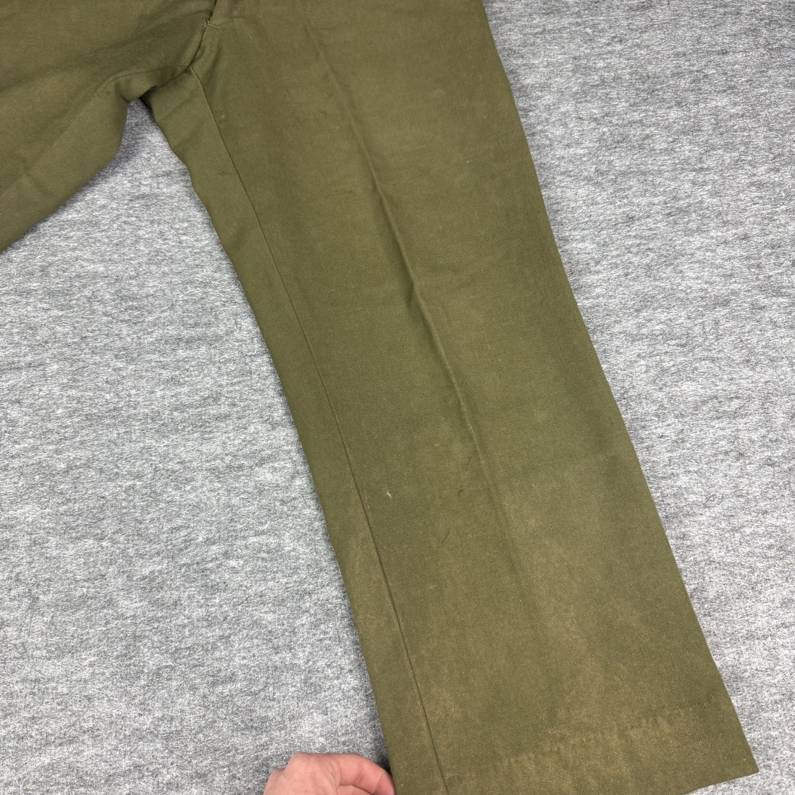Vintage US Military M-1951 Wool Field Trousers Army Olive Drab Pants Medium Reg