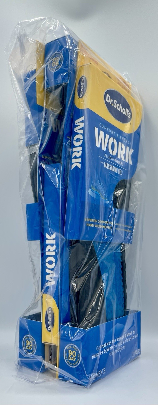 3 Pairs: Dr Scholl's Work Massaging Gel Insole Women's Size 6-10 (0646) E5A