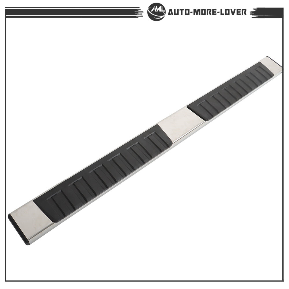 6" Running Boards Side Step For 2007-18 Silverado GMC Sierra Double Extended Cab