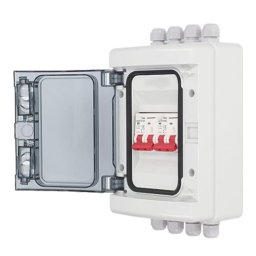 2 in 2 Out DC Miniature Circuit Breaker with Junction Box PV Solar 63A