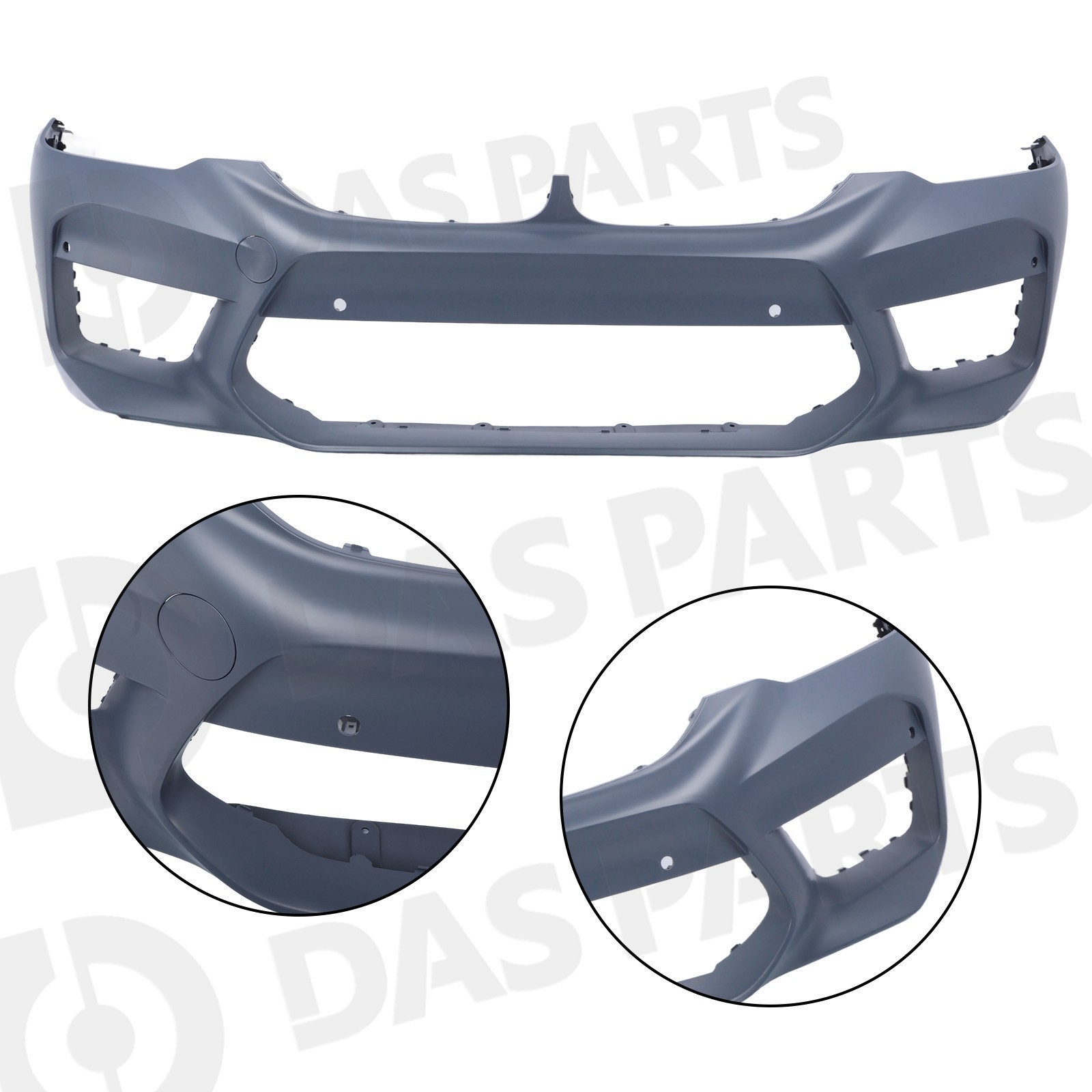 To M5 Style Front Bumper Grille Set w/Sensor Hole For 2017-2019 BMW 5 Series G30