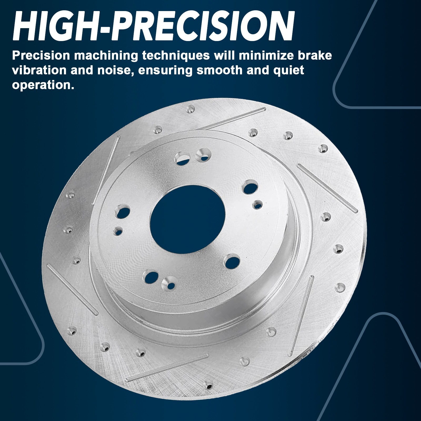 Front & Rear Drilled Disc Brakes Rotors for 2005-21 Chrysler 300 2006-20 Charger