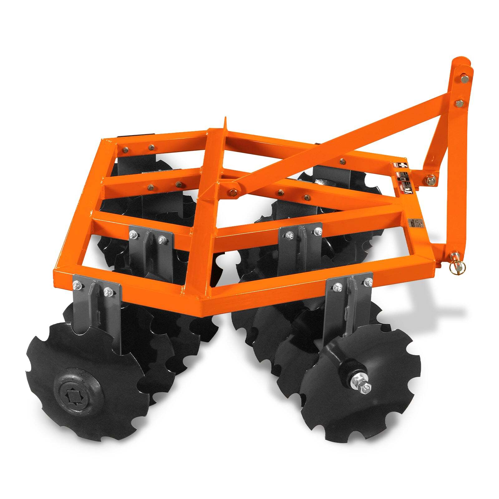 MechMaxx 3 Point Hitch 60" Notched Disc Harrow Plow Tractor Attachments, DH60