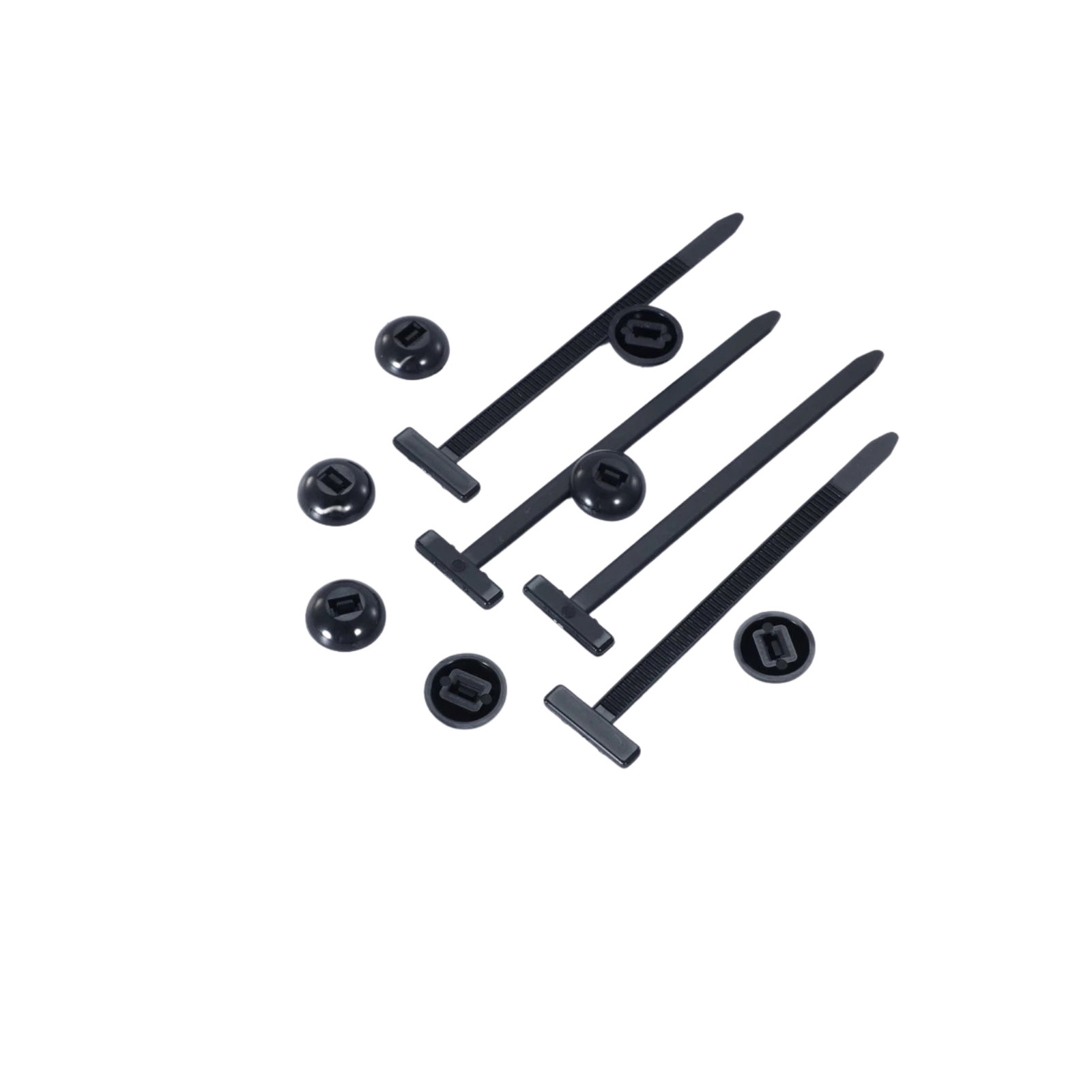 100 PCS Nylon Universal Cable Tie Buckle，Heavy Duty Self-Locking Zip Ties Holder