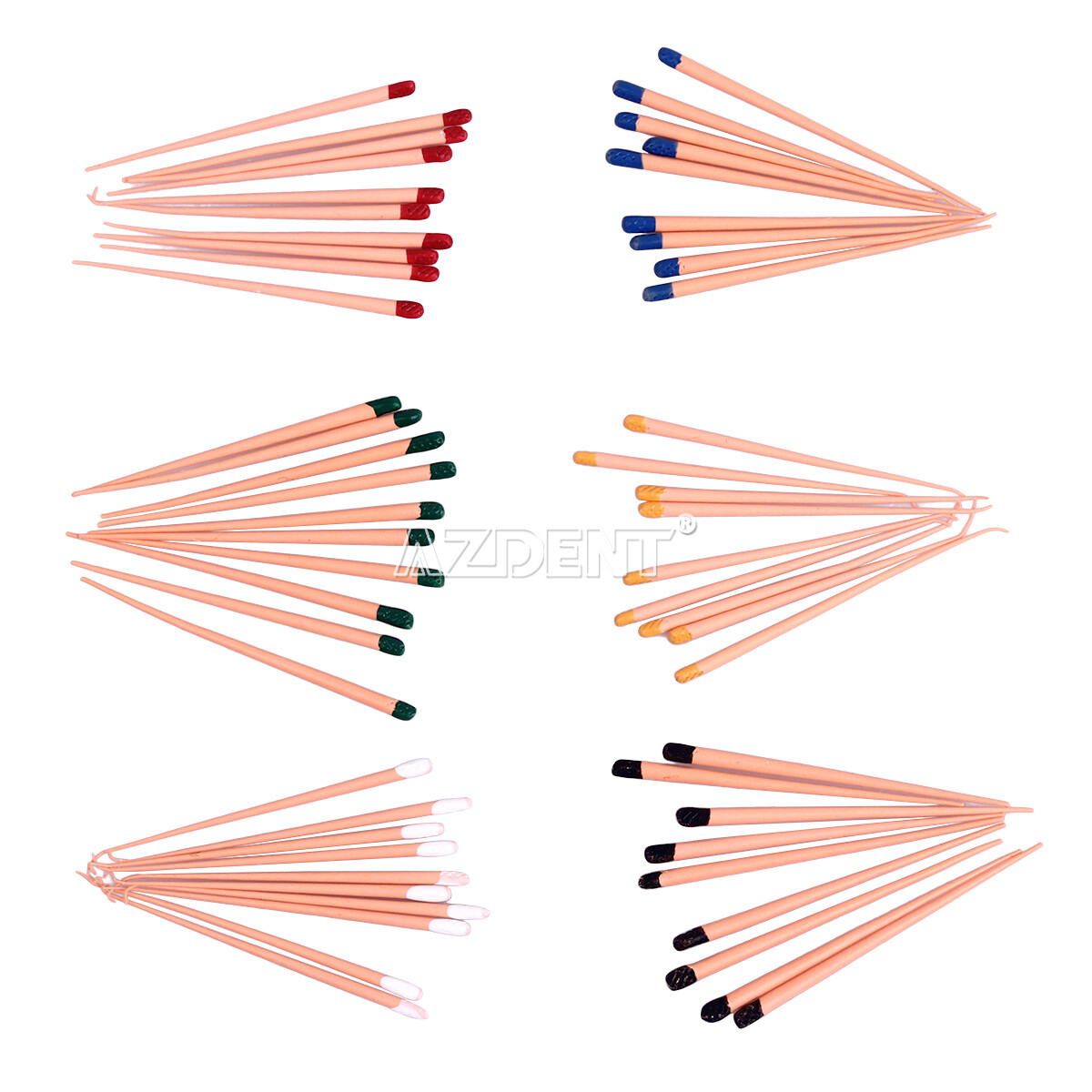 AZDENT Dental Gutta Percha Points &Absorbent Paper Points Taper Coded Endodontic