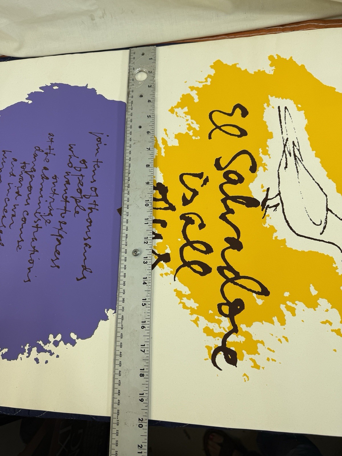 Protest Poster March on the Pentagon May 1981 Anti War El Salvador is All Of Us