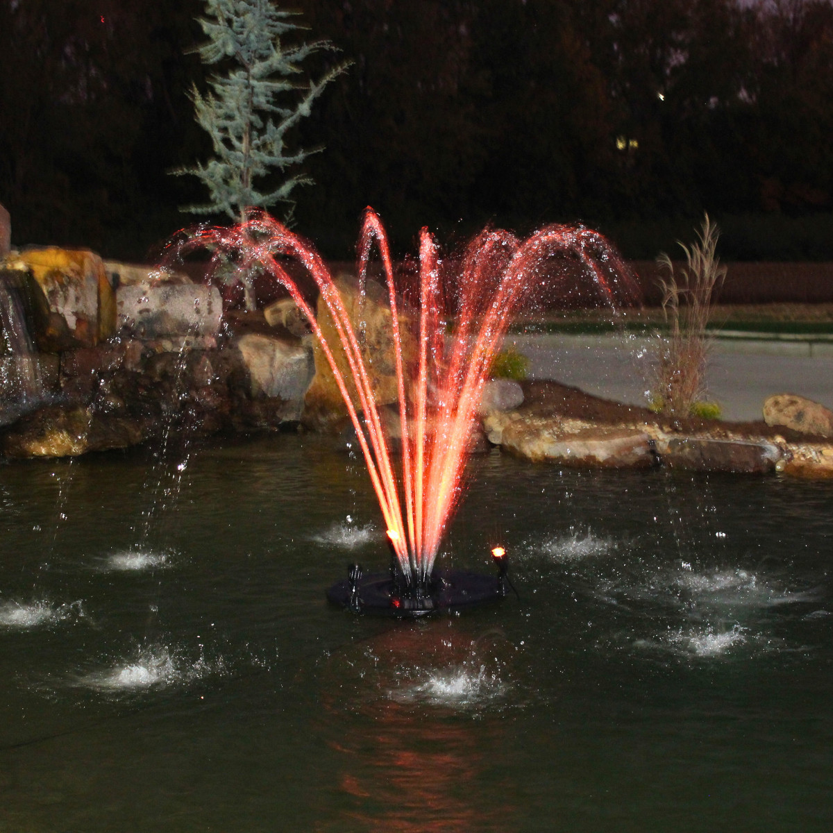 Floating Fountain, 1/4 HP, 100' Cord, 3000 GPH, 9 Patterns
