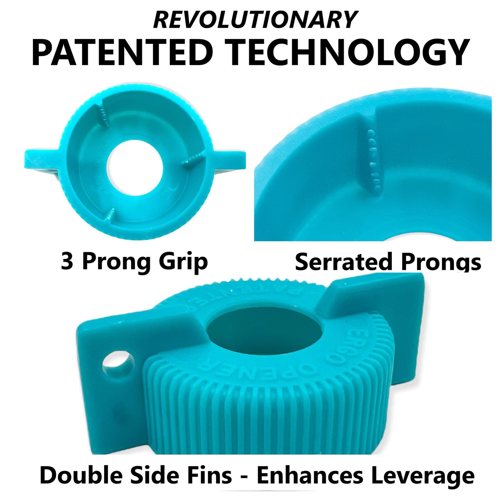 3-Pack WATER BOTTLE Opener ERGO OPENER | Arthritis Sufferers Elderly Seniors