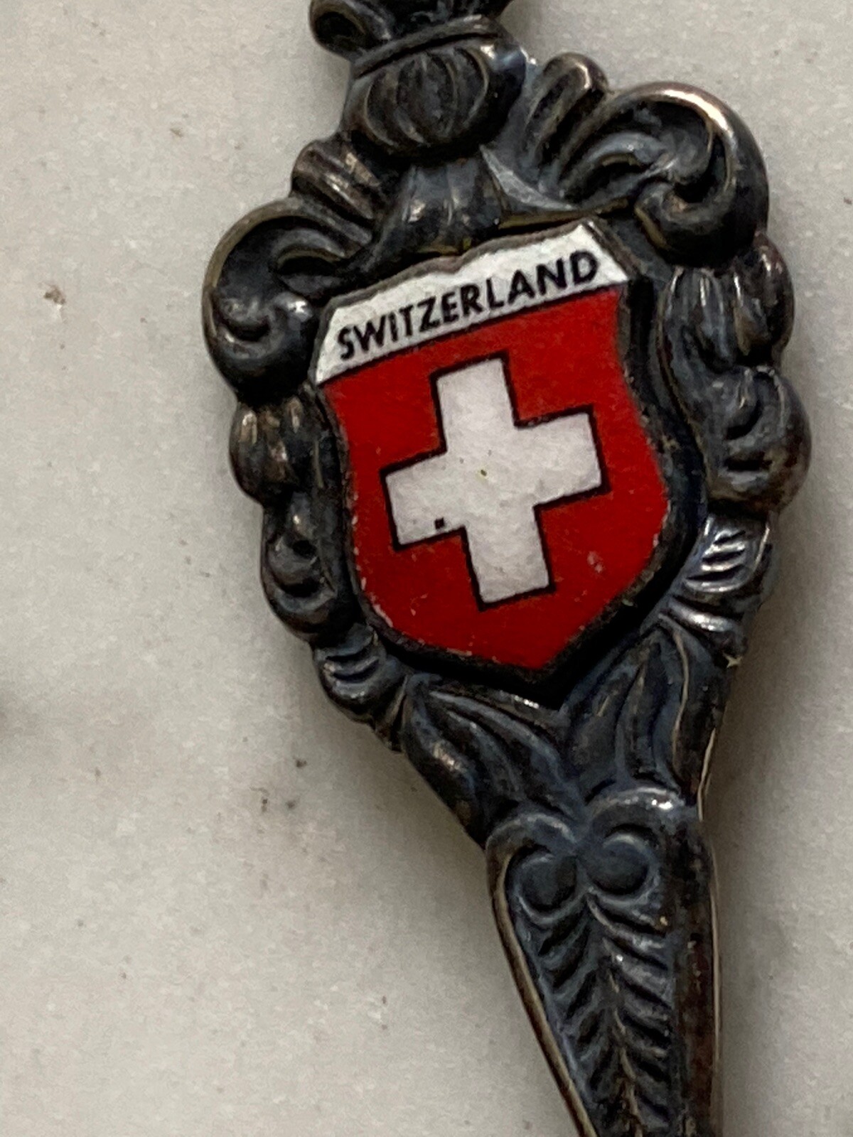 Switzerland Lucerne covered Bridge souvenir spoon Kapellbrucke