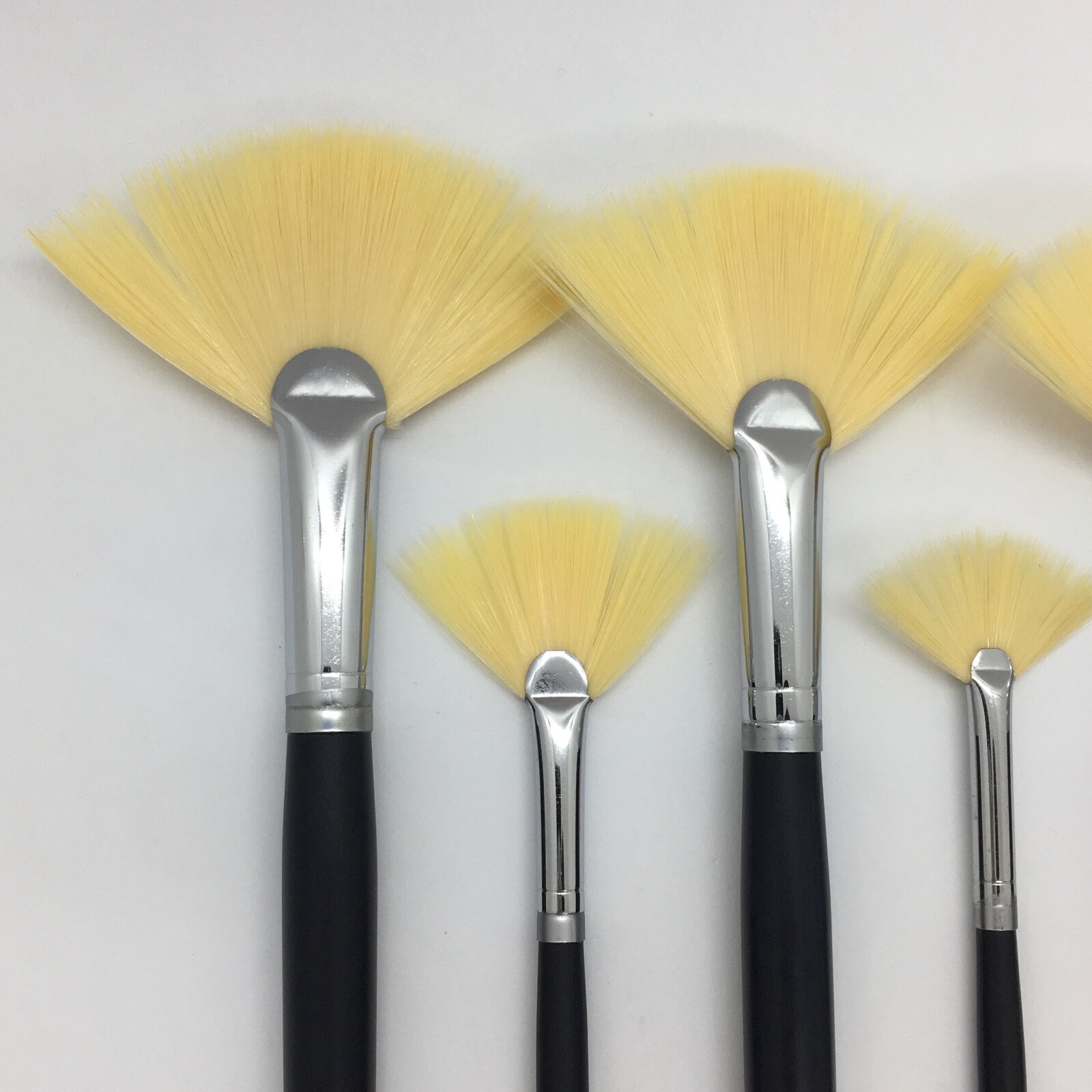 XDT#589-1 Fan Art Brush Set 9pc #0#2#4#6#8#10#12#14#16 Soft Nylon Watercolor
