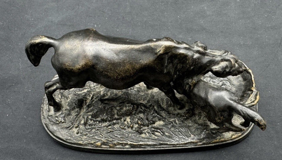 P.J. Mene Horse And Foul Sculpture