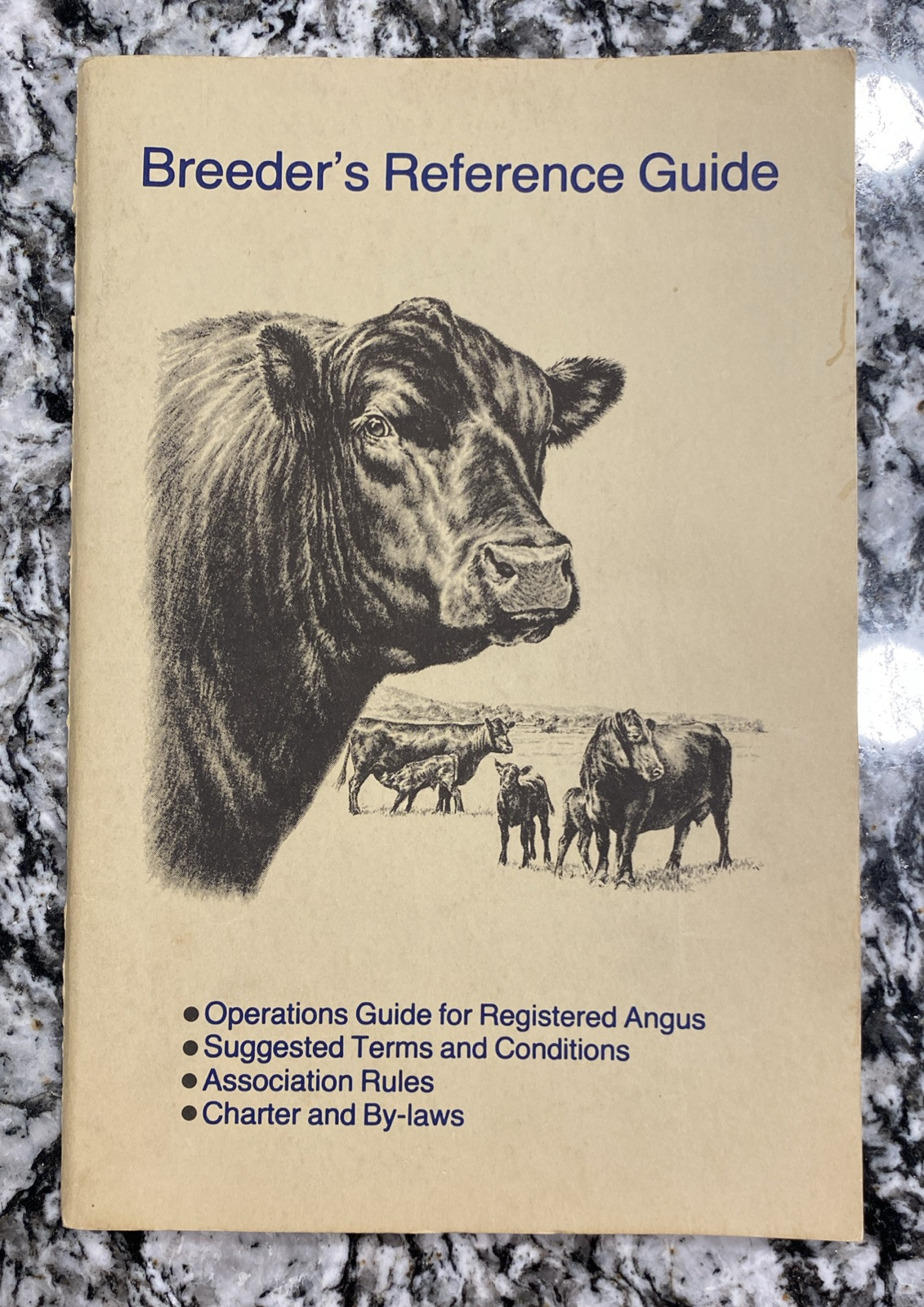 🔴🔵Vintage, 1981 American Angus Association, Breeders Reference Guide Booklet