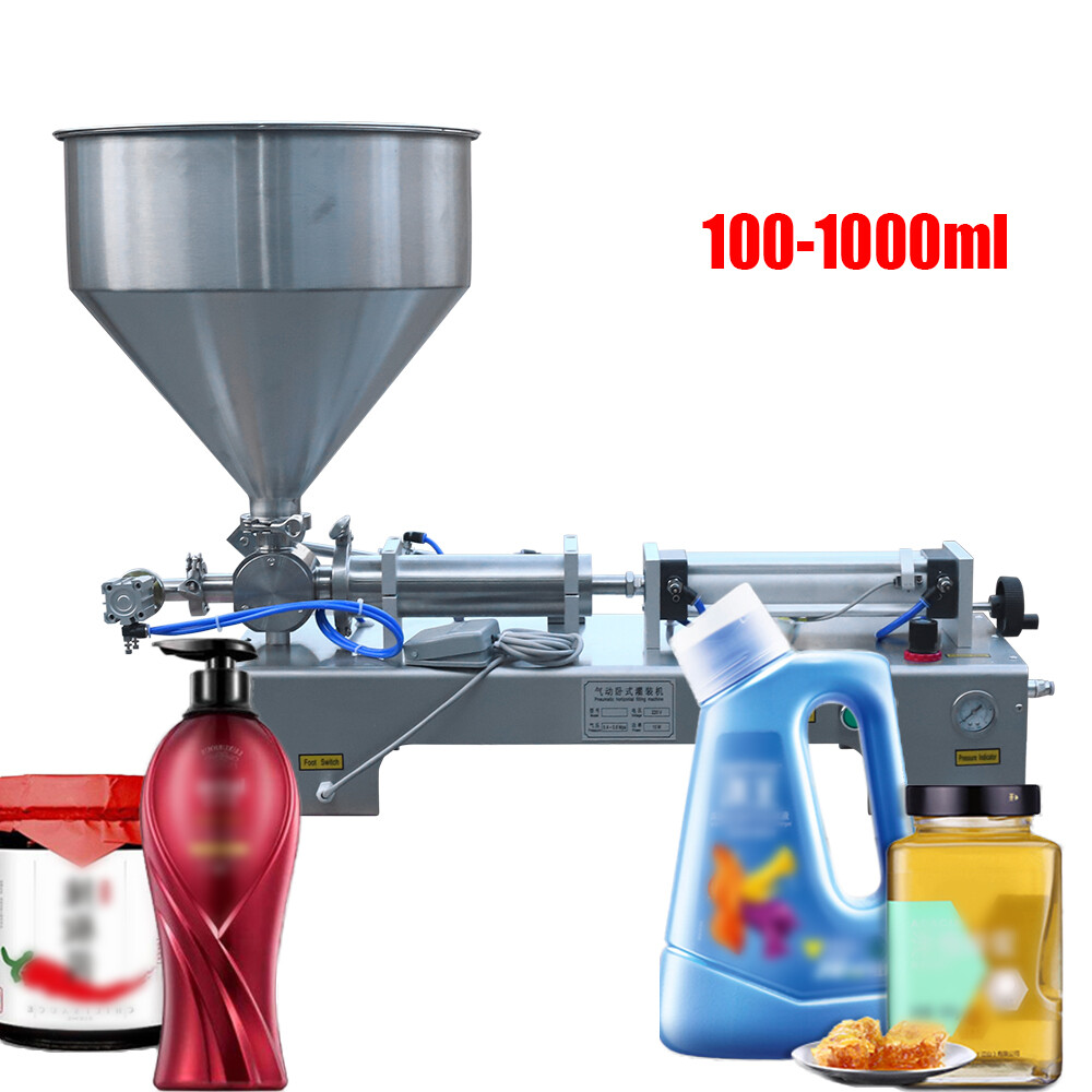 50-500ml Semi-automatic Pneumatic Liquid Filling Machine Paste Shampoo Filler