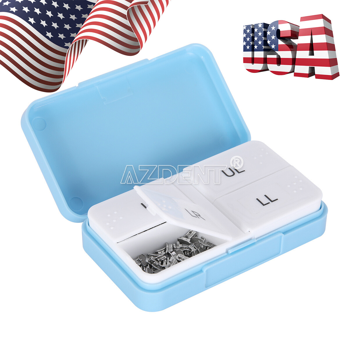 50Sets Dental Ortho 1st /2nd Molar Buccal Tube Bondable Non-Conv Roth .022 U1L1