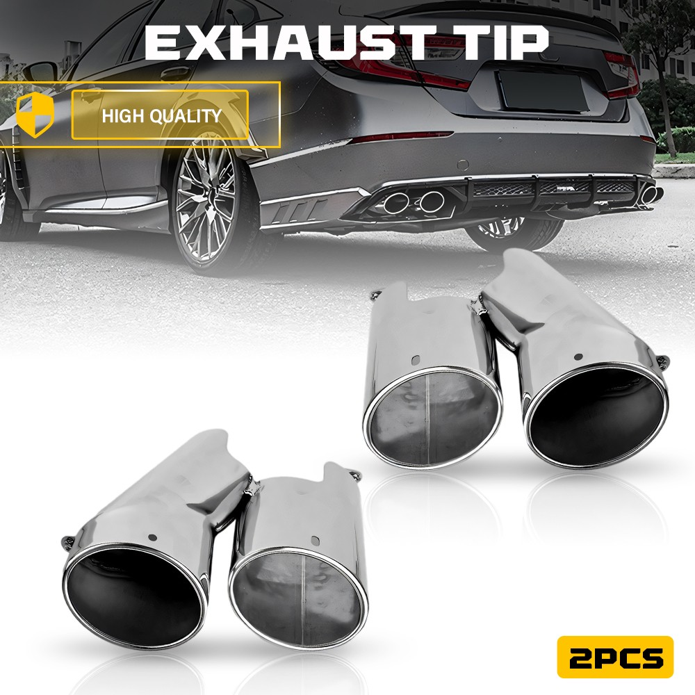 Exhaust Tip For 18-22 Honda Accord Sport Touring Akasaka Quad Tip Muffler 2X