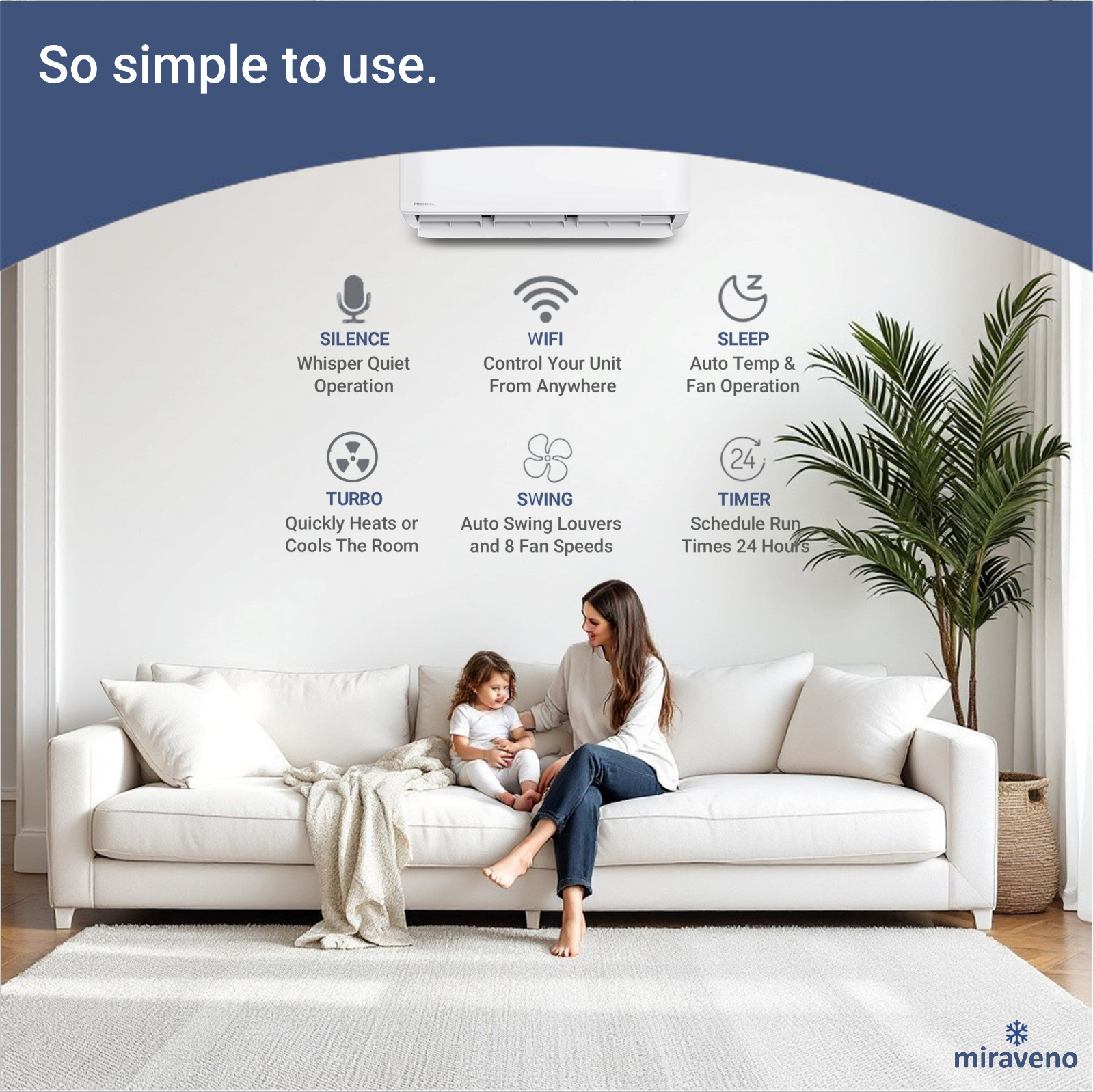 MRCOOL Mini Split Heat Pump Ductless Air Conditioner Advantage G5 24000 BTU 230V