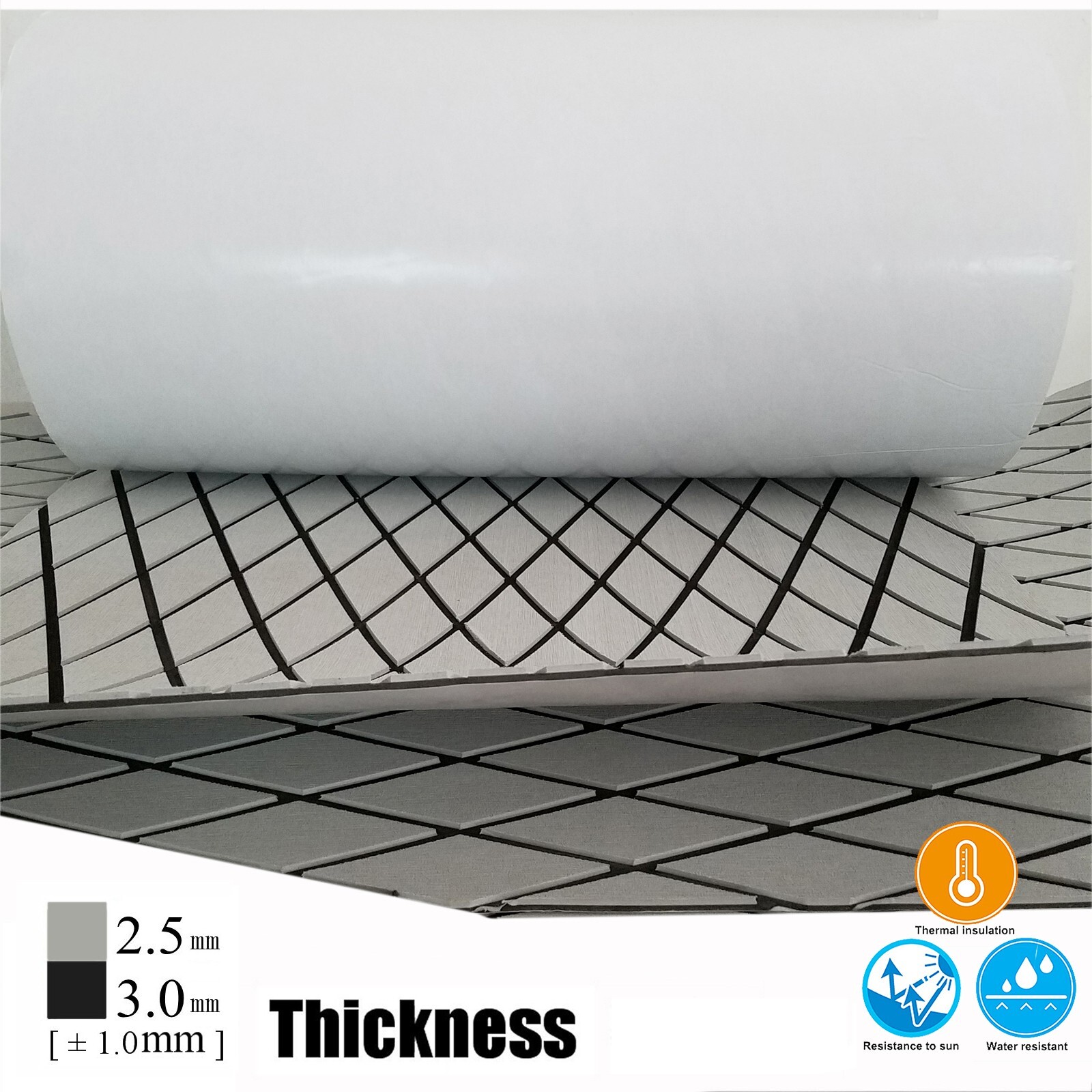Diamond Type EVA Foam Boat Decking Sheet Mat Marine Flooring Yacht Non-Slip Pad