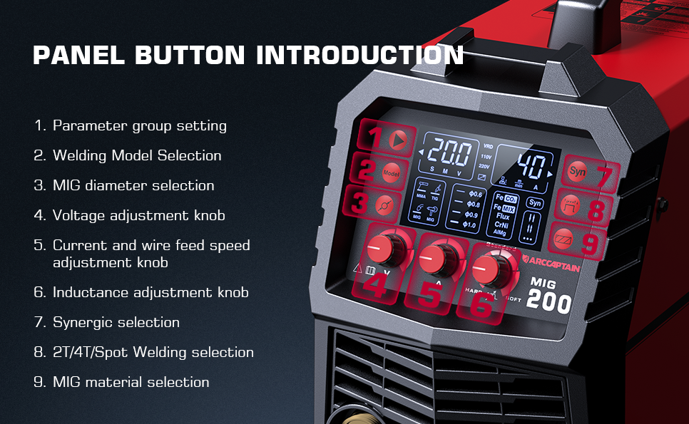 ARCCAPTAIN Welder Welding Machine 110V/220V