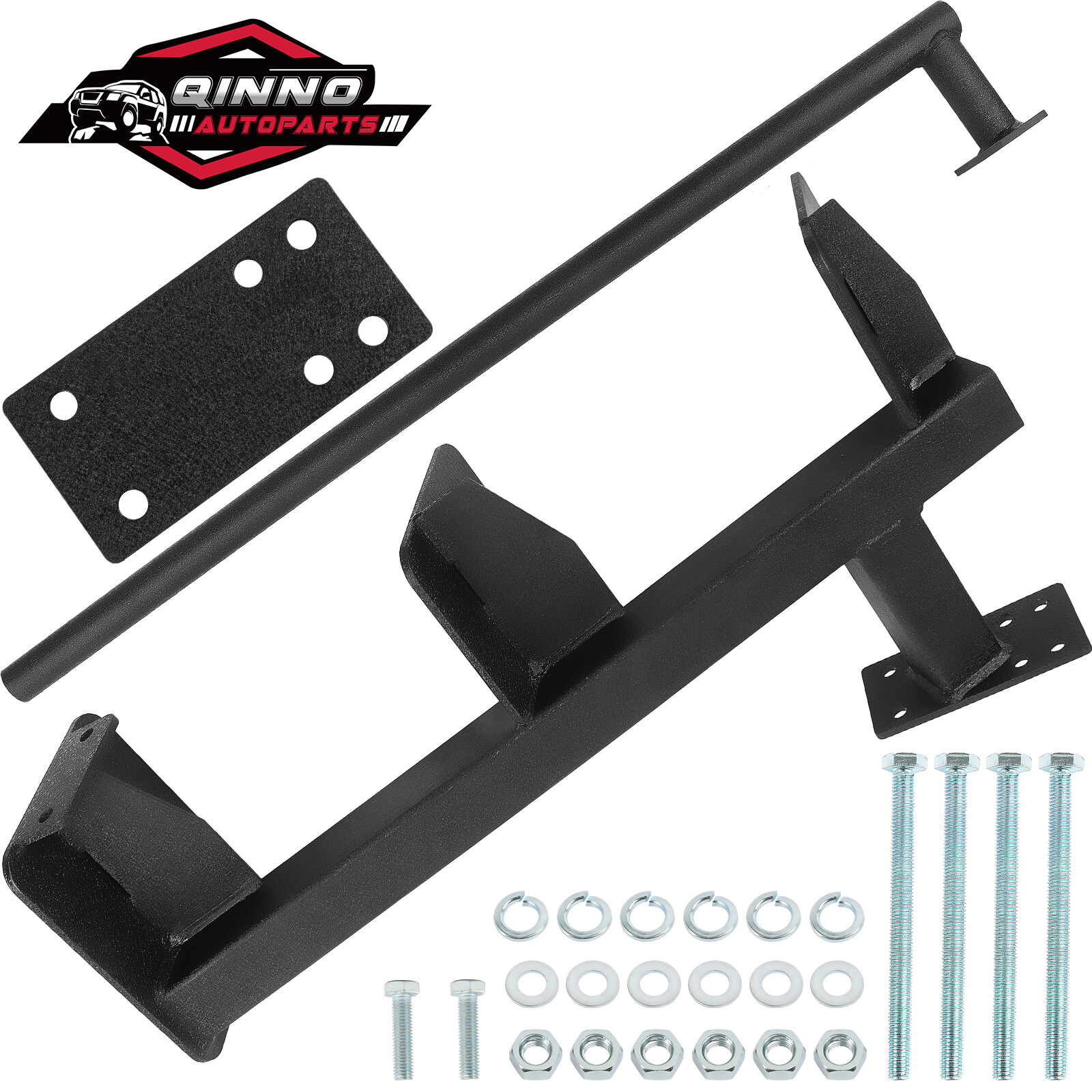 Triple Step Boat Trailer Steps for The Tongue w/Handle, Universal Fit Bass Boat