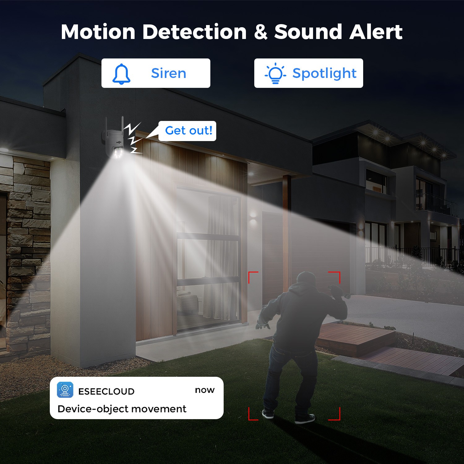 Hiseeu 3MP 16CH NVR Outdoor Wifi PTZ Security Camera System 2-Way Audio 500G HDD