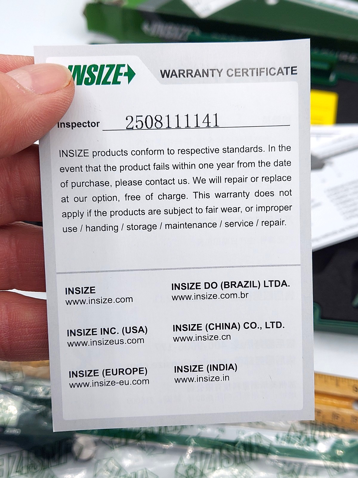 1108-150 Insize 0-6” Digital Caliper (0-150mm) W/ Plastic Case READ *BRAND NEW*