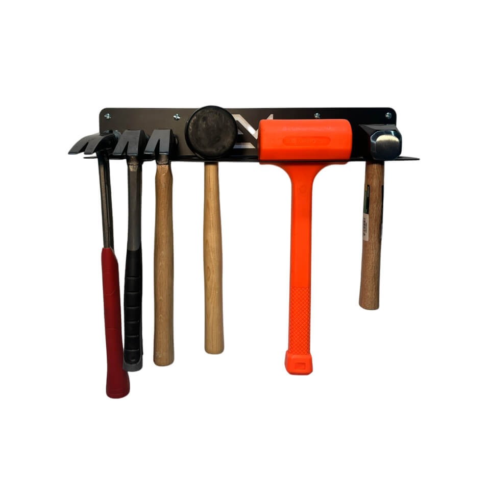Universal Hammer & Mallet Organizer Holder (Tool Holder, Garage Organization)