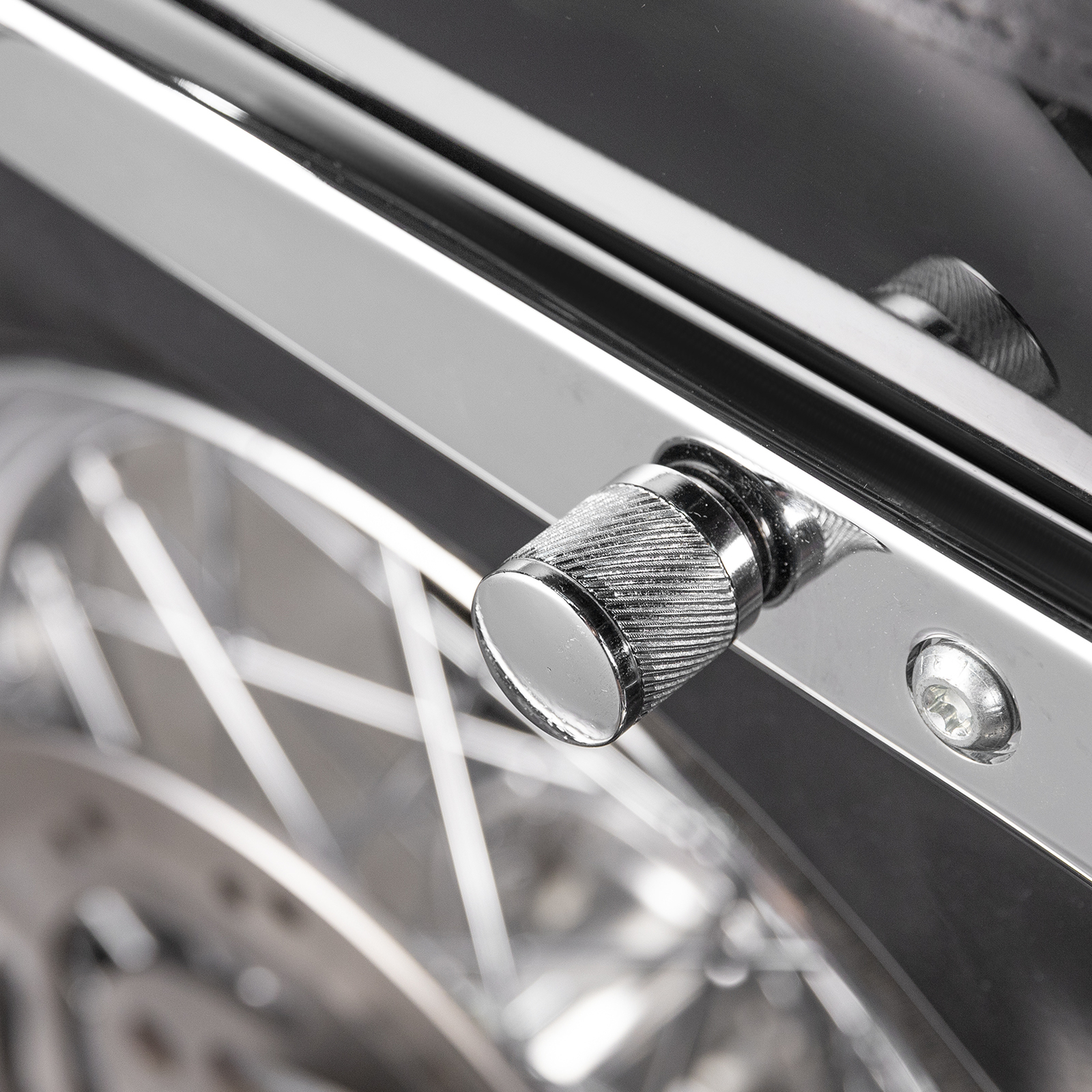 MOFUN 2pcs Chrome Docking Hardware Covers Kit For Harley Dyna Touring 1994-2024