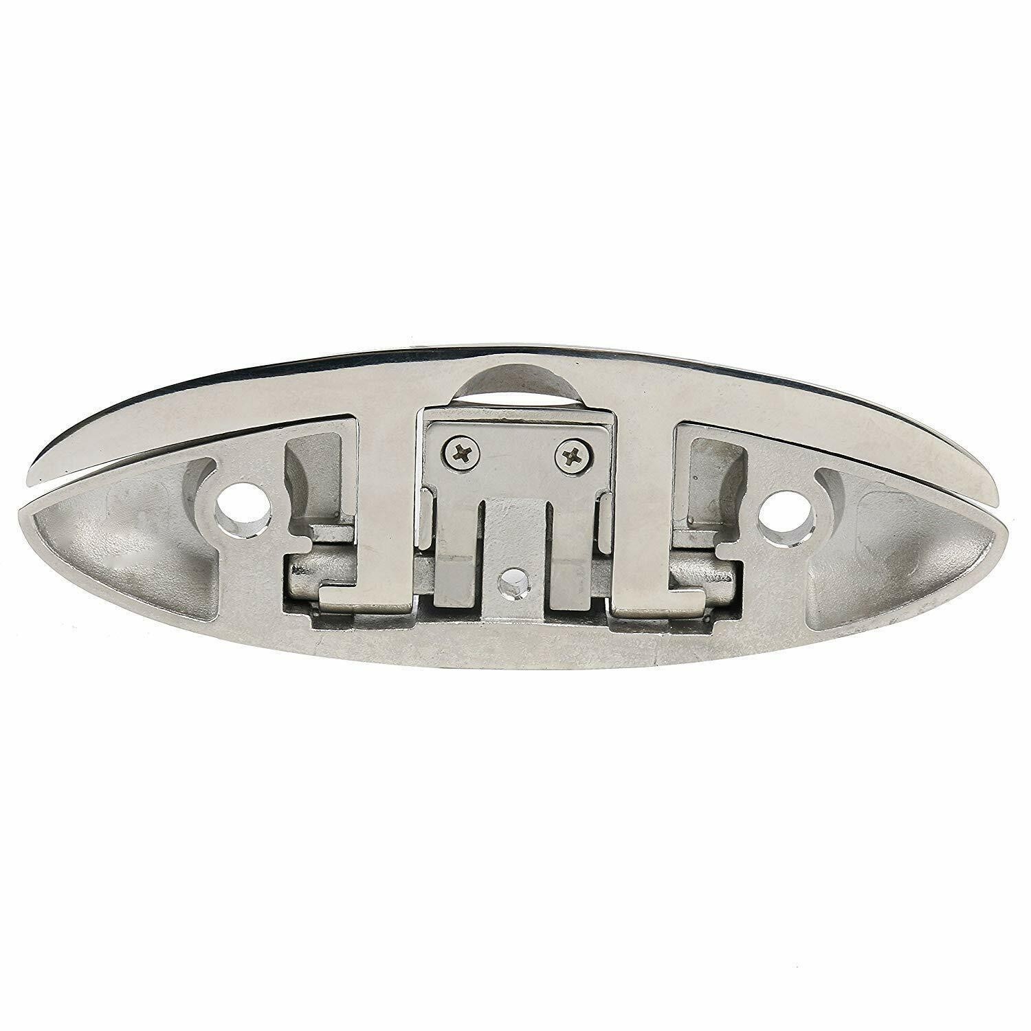 4 Pack Boat Cleat 6" 316 Stainless Steel Folding Cleat Flip Up Dock Rope Cleat